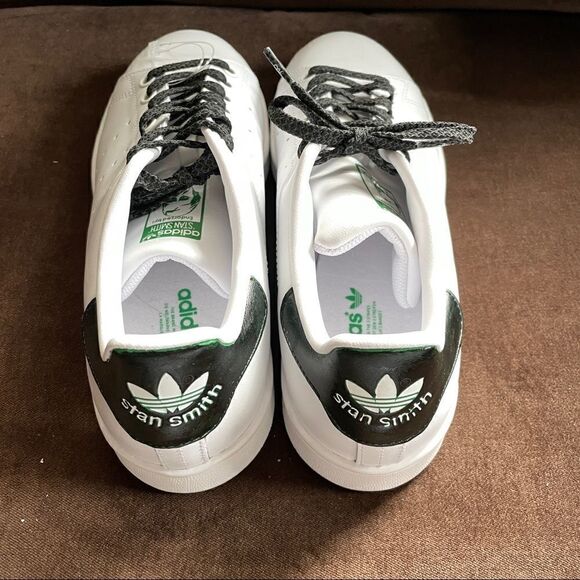 New White Black Stan Smith Adidas court sneakers Womens 9 US 41 1/3 EUR - Picture 7 of 14